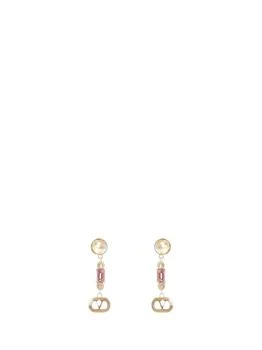 Valentino | Valentino	Ovalette Embellished Earrings