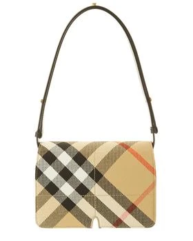 Burberry | Snip Check Canvas & Leather Shoulder Bag