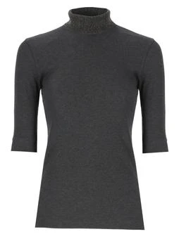 Brunello Cucinelli | Brunello Cucinelli High-Neck Ribbed Jumper