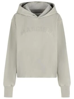 MAISON MARGIELA | Maison Margiela Long Sleeve Logo Appliqué Hoodie