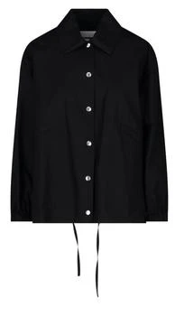 Jil Sander | Jil Sander Logo-Printed Drawstring Shirt Jacket