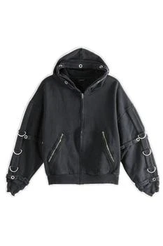 Balenciaga | Balenciaga D-Ring Cargo Zip-Up Hoodie