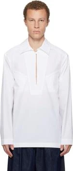 Dries Van Noten | White Keyhole Shirt
