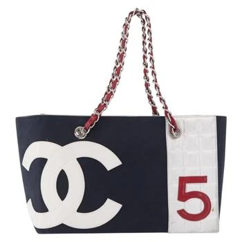 Chanel | No.5 Tote Canvas And Leather Canvas Tote Bag Bag (Pre-Owned)