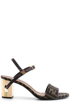 Fendi | Fendi Delfina FF Jacquard Medium-Heeled Sandals