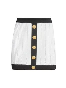 Balmain | Torsade Knit Miniskirt