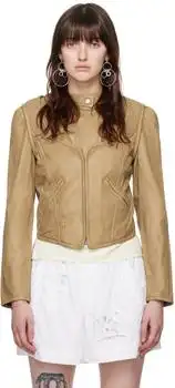 Isabel Marant | Tan Alexandra Leather Jacket