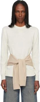 MM6 | Beige Xtra Sleeves Sweater