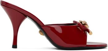 Versace | Red Opera Bow Patent 85 mm Heeled Sandals