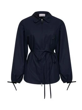 Moncler | MONCLER | Blue cotton poplin shirt jacket | Women | 38