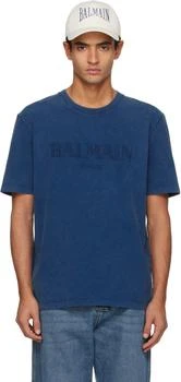 Balmain | Blue Vintage 
Balmain
 Embroidered T-shirt