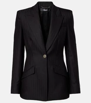 Versace | Pinstripe virgin wool blazer