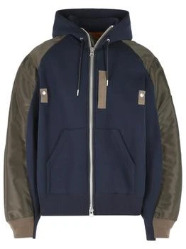 Sacai | Sacai Sponge Hooded Zip-Up Jacket