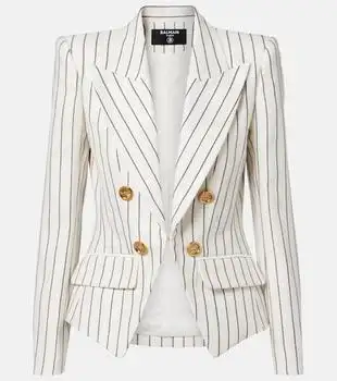 Balmain | Pinstripe double-breasted blazer