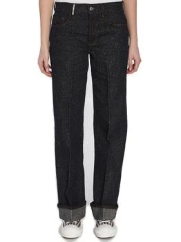 Burberry | Burberry Glittered Straight-Leg Jeans