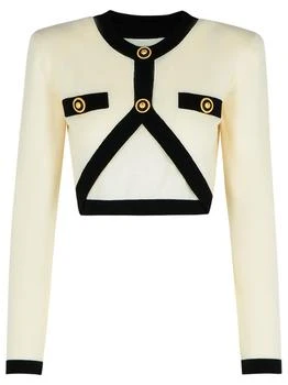 Balmain | Balmain Faux Cardigan Design Knit Jumper