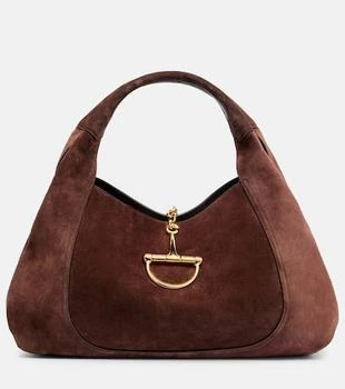 Gucci | Gucci Softbit Maxi suede shoulder bag
