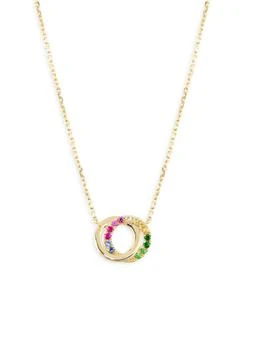 Effy | 14K Yellow Gold
Multicolor Stone Pendant Necklace