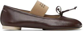 MM6 | Brown Anatomic Numeric Ballerina Flats