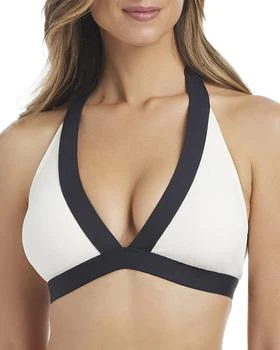 Bleu Rod Beattie Crepe Banded Halter Bra Top