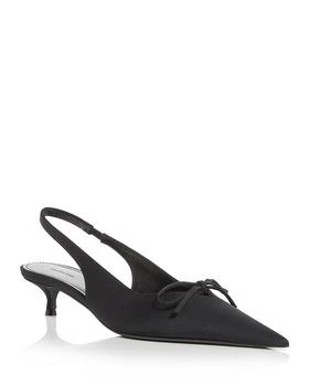 Balenciaga | Women
s Knife Bow Slingback Kitten Heel Pumps