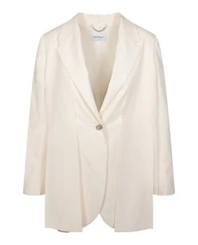 Salvatore Ferragamo Single Button Silk Blazer