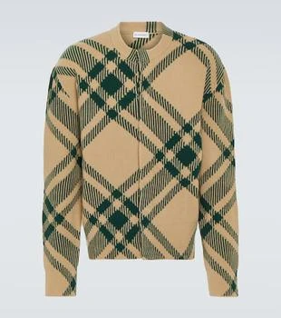 Burberry | Burberry Check wool-blend cardigan