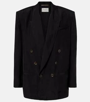 Yves Saint Laurent | Double-breasted silk blazer
