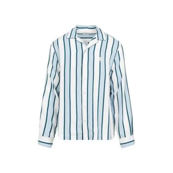 ETRO | Etro Logo Embroidered Striped Shirt