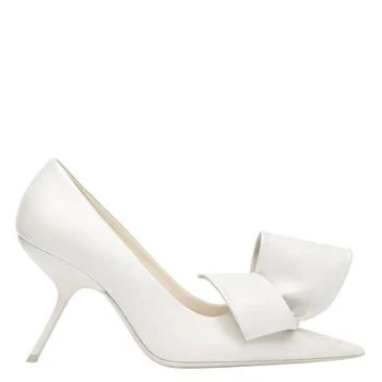 Salvatore Ferragamo | Ferragamo Erica 105 Leather Bow Stiletto Pumps, Size 9 C