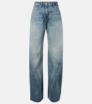 Versace | High-rise barrel-leg jeans