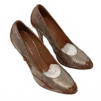 MAISON MARGIELA | Women's Distressed Metallic Pumps In Gold