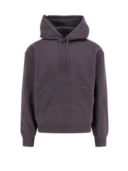 Saint Laurent Logo Embroidered Drawstring Hoodie