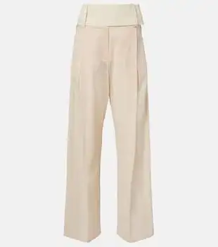 Max Mara | Ferito cotton voile wide-leg pants