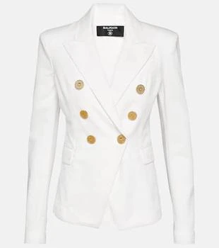Balmain | Double-breasted denim blazer