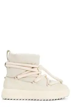 Moncler | Moncler Logo Patch Padded Lace-Up Boots