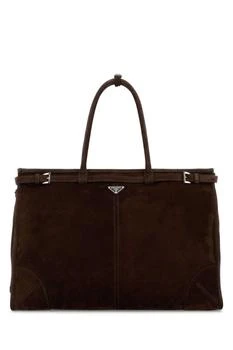 Prada | Prada Logo Patch Buckle Detailed Tote Bag