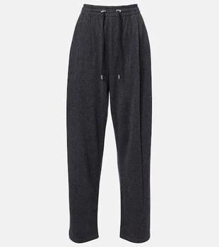 Prada | Wool and cashmere tapered pants