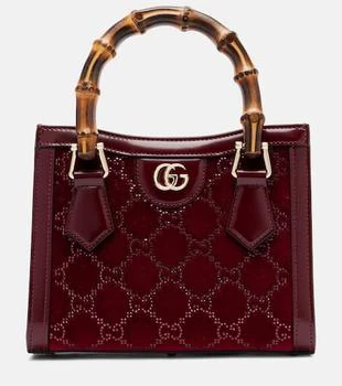 Gucci | Gucci Diana GG Crystal velvet tote bag