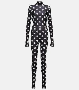 Dolce 
Gabbana | Logo printed jersey jumpsuit