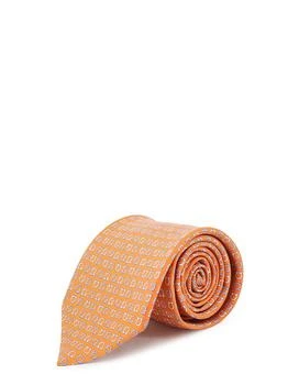 Salvatore Ferragamo Ferragamo Geometric Motif Pointed Tip Tie