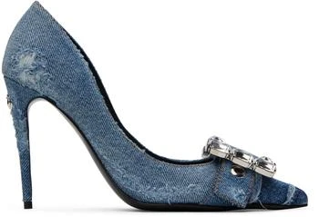 Dolce & Gabbana | Blue Patchwork Denim Heels