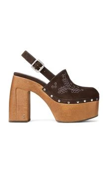 Jimmy Choo | Jimmy Choo Alida Suede Platform Clogs - Moda Operandi