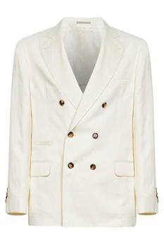 Brunello Cucinelli | Brunello Cucinelli Double Breasted Tailored Blazer