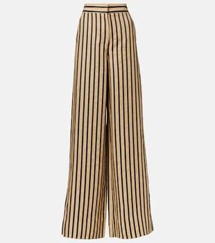 Max Mara | Cestino linen and cotton-blend palazzo pants