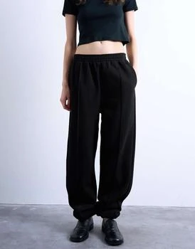 Topshop Topshop pintuck cuffed jogger in black