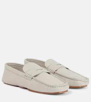 Khaite | Billy leather penny loafers