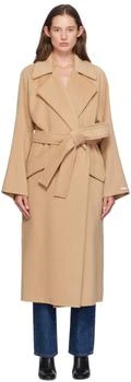 Max Mara | Beige Virgin Wool & Cashmere Coat