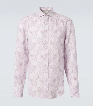 Brunello Cucinelli | Printed linen shirt