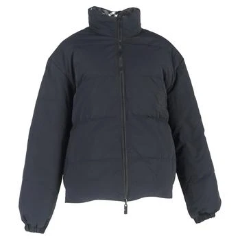 Burberry | Check Puffer Jacket in Black Nylon